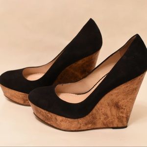 Jean-Michel Cazabat Tabia suede wedge heel